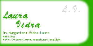 laura vidra business card